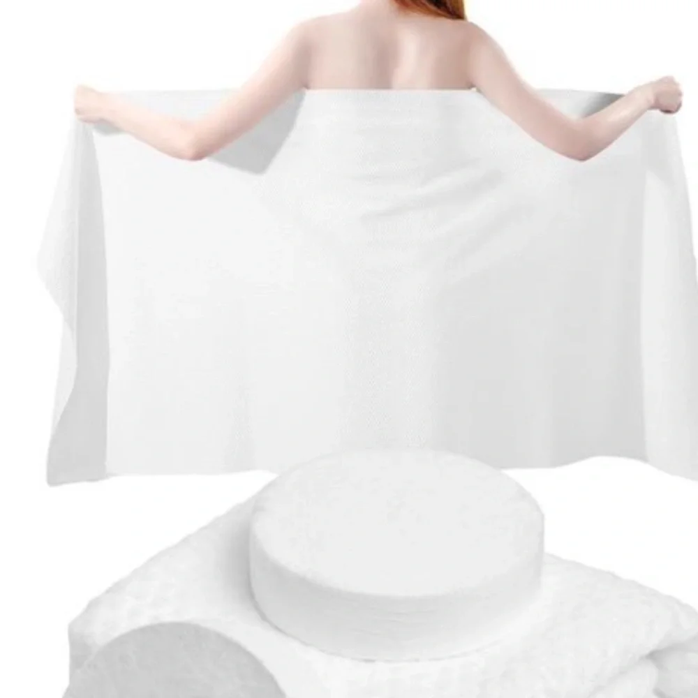 MCPINKY 4PCS Compressed Towel  40 x 27.5” Reusable Camping, Hiking or Swim